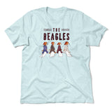 The Beagles Men/Unisex T-Shirt in Heather Ice Blue color