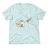 Creation Of Adam - Toilet Paper Men/Unisex T-Shirt in Heather Ice Blue color