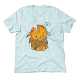 Baby Gouda Men/Unisex T-Shirt in Heather Ice Blue color