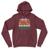 I Could Be A Morning Person If Morning Happened Around Noon Hoodie in Heather Maroon color