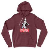 Change Luck Monopoly Parody Hoodie in Heather Maroon color