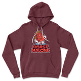 Roast Malone Hoodie in Heather Maroon color