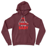 Maybe The Dingo Ate Your Baby Hoodie in Heather Maroon color