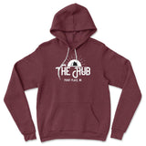 The Hub, Point Place, Wisconsin Hoodie in Heather Maroon color