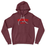 I Do Marathons On Netflix Hoodie in Heather Maroon color