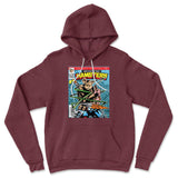 Comic Cover - Hamsters Hoodie in Heather Maroon color