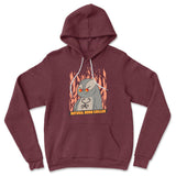 Natural Born Chiller Hoodie in Heather Maroon color
