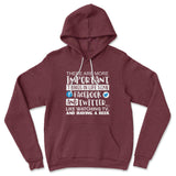 More Important Things In Life Than Fb And Twitter Hoodie in Heather Maroon color
