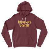 Bicurious George Hoodie in Heather Maroon color