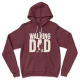 The Walking Dad Hoodie in Heather Maroon color