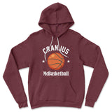 Cranjus Mcbasketball Hoodie in Heather Maroon color