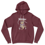 The Slothfather Hoodie in Heather Maroon color