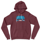 Pivot Hoodie in Heather Maroon color