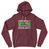 Why Do They Call It Rush Hour? Hoodie in Heather Maroon color