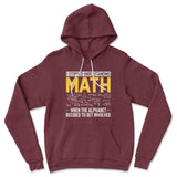 Why I Stopped Understanding Math Hoodie in Heather Maroon color