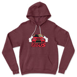 Fart And Furious Hoodie in Heather Maroon color