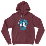 Master Hedgehog Hoodie in Heather Maroon color