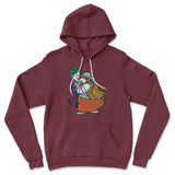 Iam Bearman Hoodie in Heather Maroon color