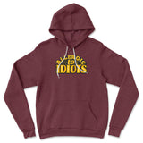 Allergic To Idiots Hoodie in Heather Maroon color