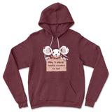 Willing To Undergo Scientific Research For Food Hoodie in Heather Maroon color
