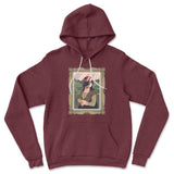 Monalisa Helmet Hoodie in Heather Maroon color