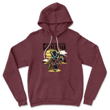 The Catalorian Hoodie in Heather Maroon color
