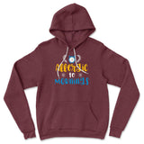 Allergic To Mornings Hoodie in Heather Maroon color