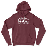 CSI - Can't Stand Idiots Hoodie in Heather Maroon color