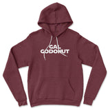 Gal Godonut Hoodie in Heather Maroon color