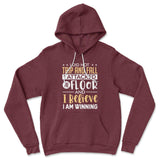 I Did Not Trip And Fall, I Attacked The Floor Hoodie in Heather Maroon color