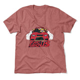 Fart And Furious Men/Unisex T-Shirt in Heather Mauve color