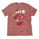 Power Loops Men/Unisex T-Shirt in Heather Mauve color
