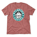 Starpugs Coffee Men/Unisex T-Shirt in Heather Mauve color