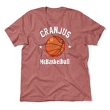 Cranjus Mcbasketball Men/Unisex T-Shirt in Heather Mauve color