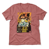 Cat Wars - The Vet Strikes Again Men/Unisex T-Shirt in Heather Mauve color