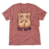 Toast Malone Men/Unisex T-Shirt in Heather Mauve color