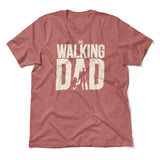 The Walking Dad Men/Unisex T-Shirt in Heather Mauve color