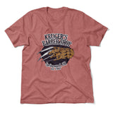 Krugers Barbershop Men/Unisex T-Shirt in Heather Mauve color