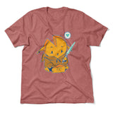 Baby Gouda Men/Unisex T-Shirt in Heather Mauve color