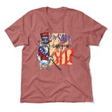 Oh Sam Can You See Men/Unisex T-Shirt in Heather Mauve color