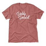 Diddy Doodat Men/Unisex T-Shirt in Heather Mauve color