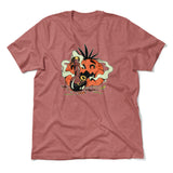 Baked Pumpkin Men/Unisex T-Shirt in Heather Mauve color
