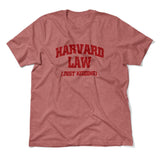 Harvard Law, Just Kidding Men/Unisex T-Shirt in Heather Mauve color