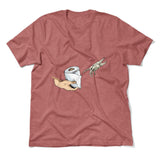 Creation Of Adam - Toilet Paper Men/Unisex T-Shirt in Heather Mauve color