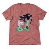 I Think You're Overreacting Men/Unisex T-Shirt in Heather Mauve color