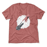 Creation Of Adam - Motorcycle Men/Unisex T-Shirt in Heather Mauve color
