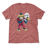 Dancing Monkey Jackson Men/Unisex T-Shirt in Heather Mauve color