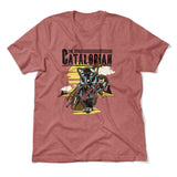 The Catalorian Men/Unisex T-Shirt in Heather Mauve color