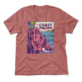 Coast Malone Men/Unisex T-Shirt in Heather Mauve color