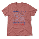 What Exactly Didn't You Understand Men/Unisex T-Shirt in Heather Mauve color